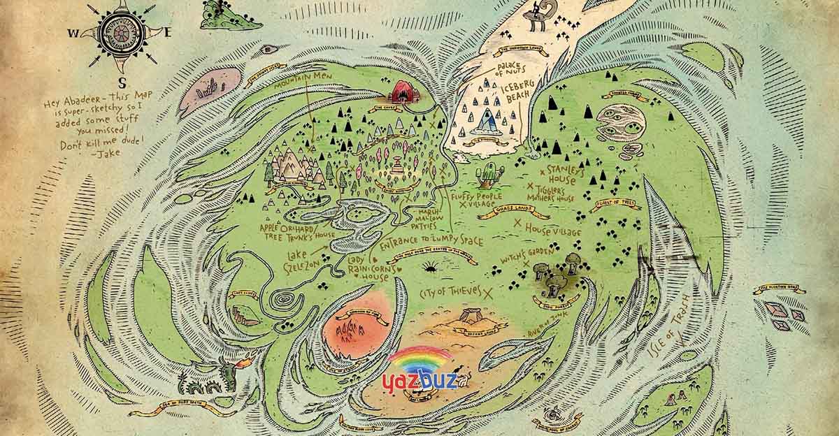 Adventure Time Ada Haritası.