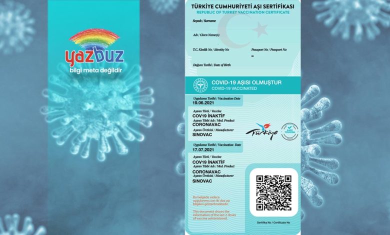 covid 19 aşı kartı