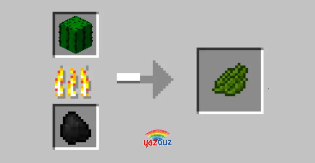 Minecraft Yeşil Boya Yapımı